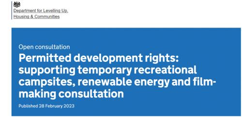 Government consultation on 'permitted development rights' - Main Image